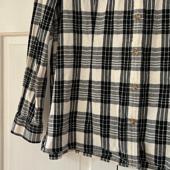 Duluth Trading Company Buffalo Check Black White Plaid Flannel Button Size XXL - Picture 3 of 9